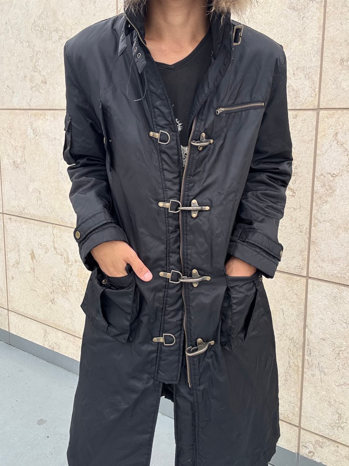 “Vintage”00’s Mood NeckBuckle Long Padde 상품이미지3