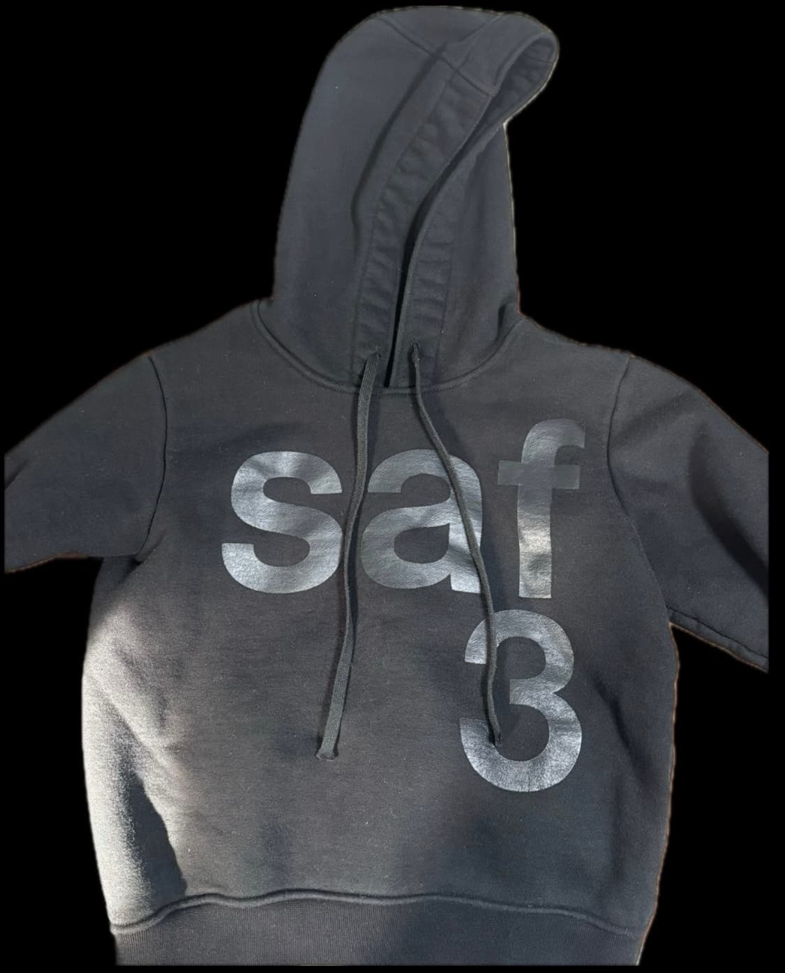 사파리스팟 1/2 후드티 블랙 상품이미지1