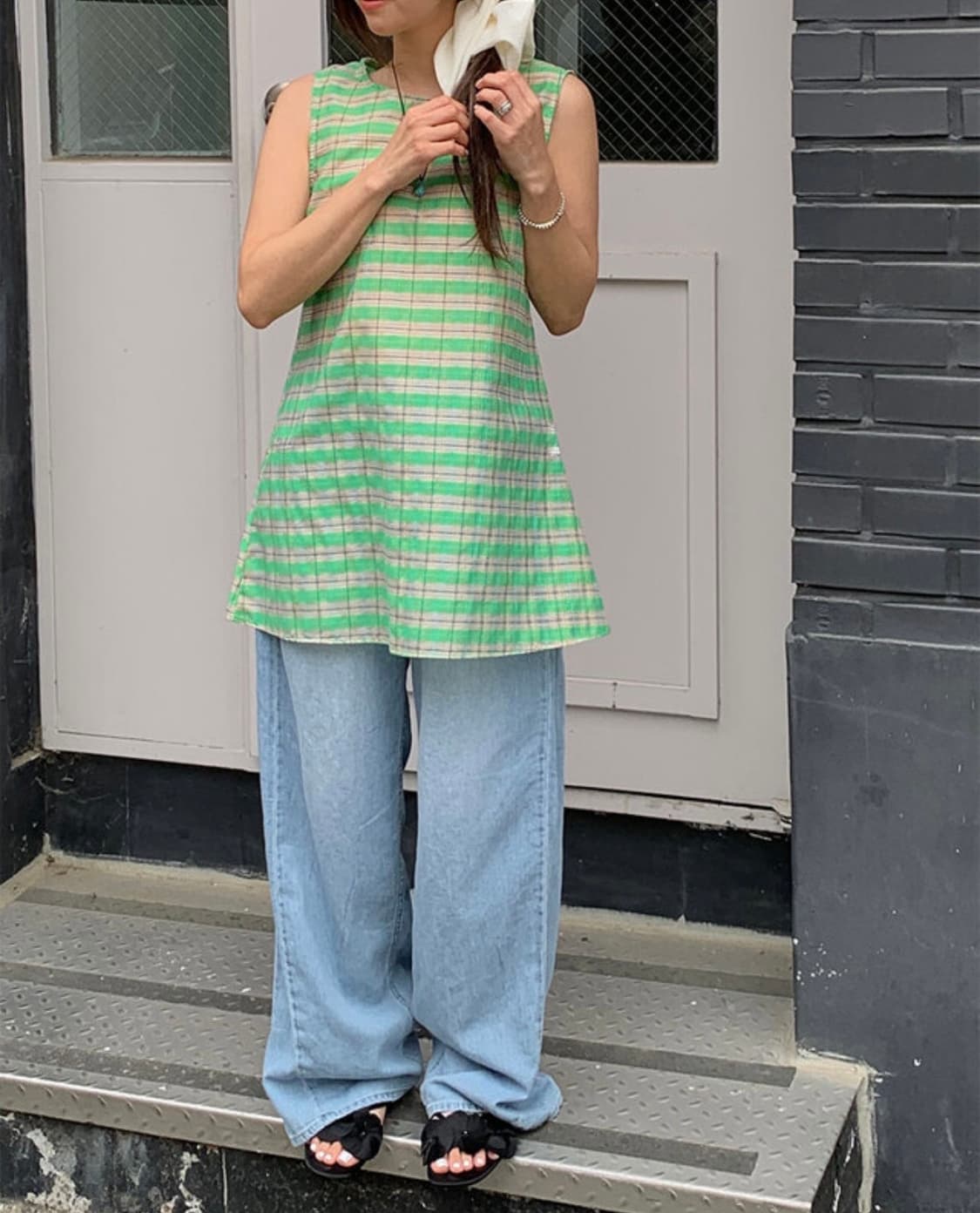 온고 ongo 트리오 시스루 레이어드 원피스 상품이미지2