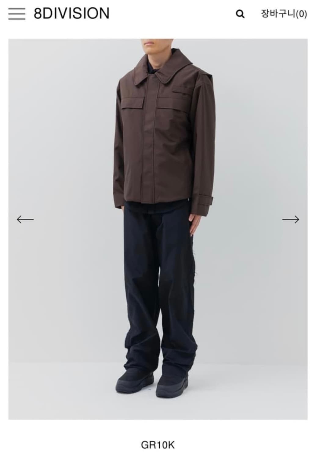 GR10K FLAME SPLIT 패디드 자켓 브라운 M 상품이미지1