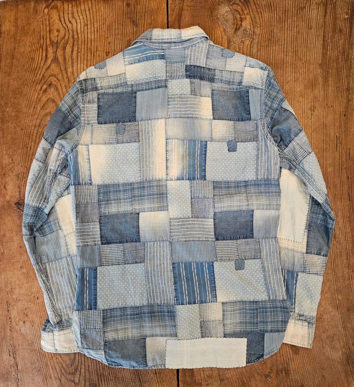 폴로 랄프로렌 인디고 코튼 패치워크 셔츠  상품이미지2