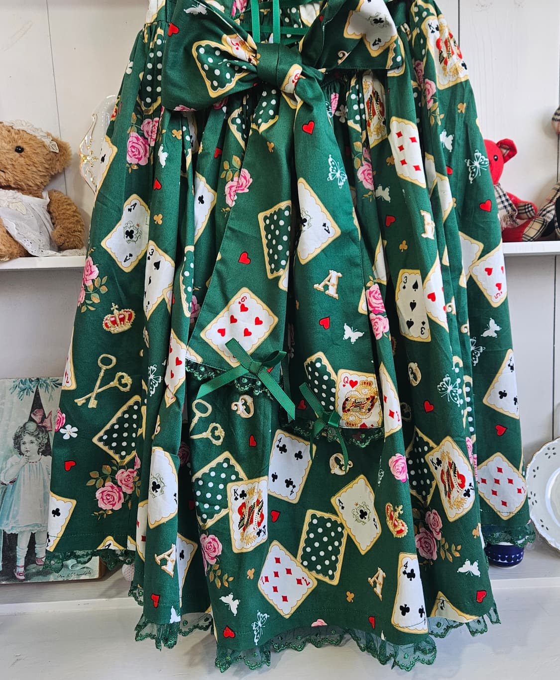 바디라인(BODYLINE) 카드패턴 로리타 원피스 상품이미지5