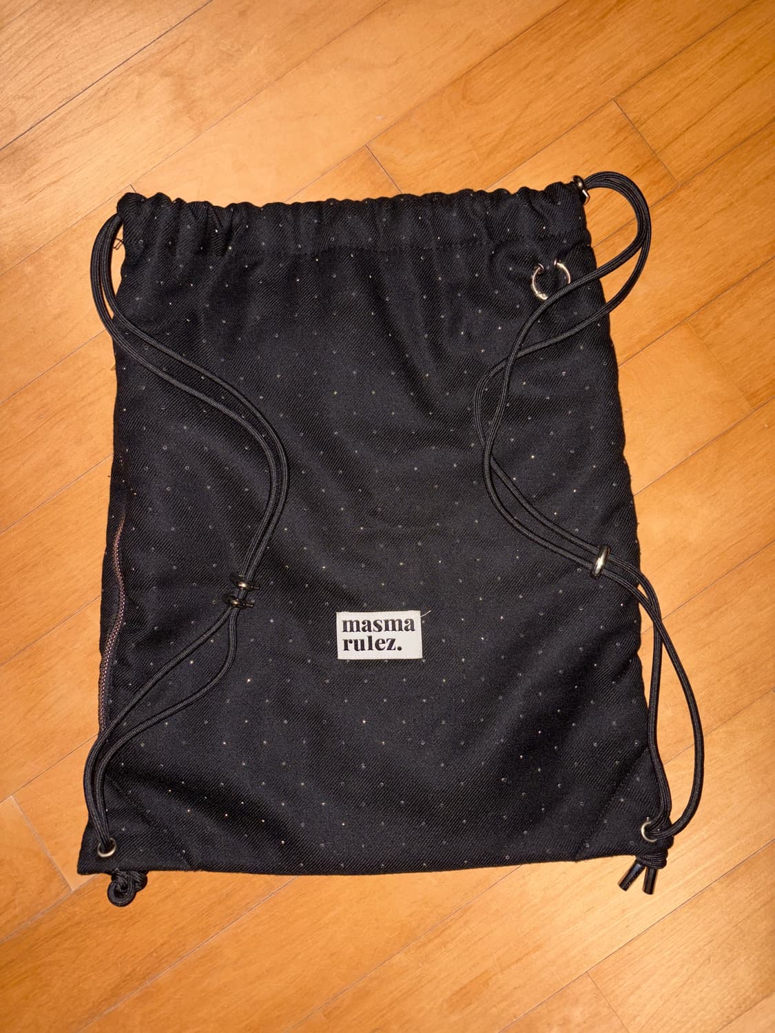 마스마룰즈 짐 색 스트링 백 트와일라잇 블랙 상품이미지2
