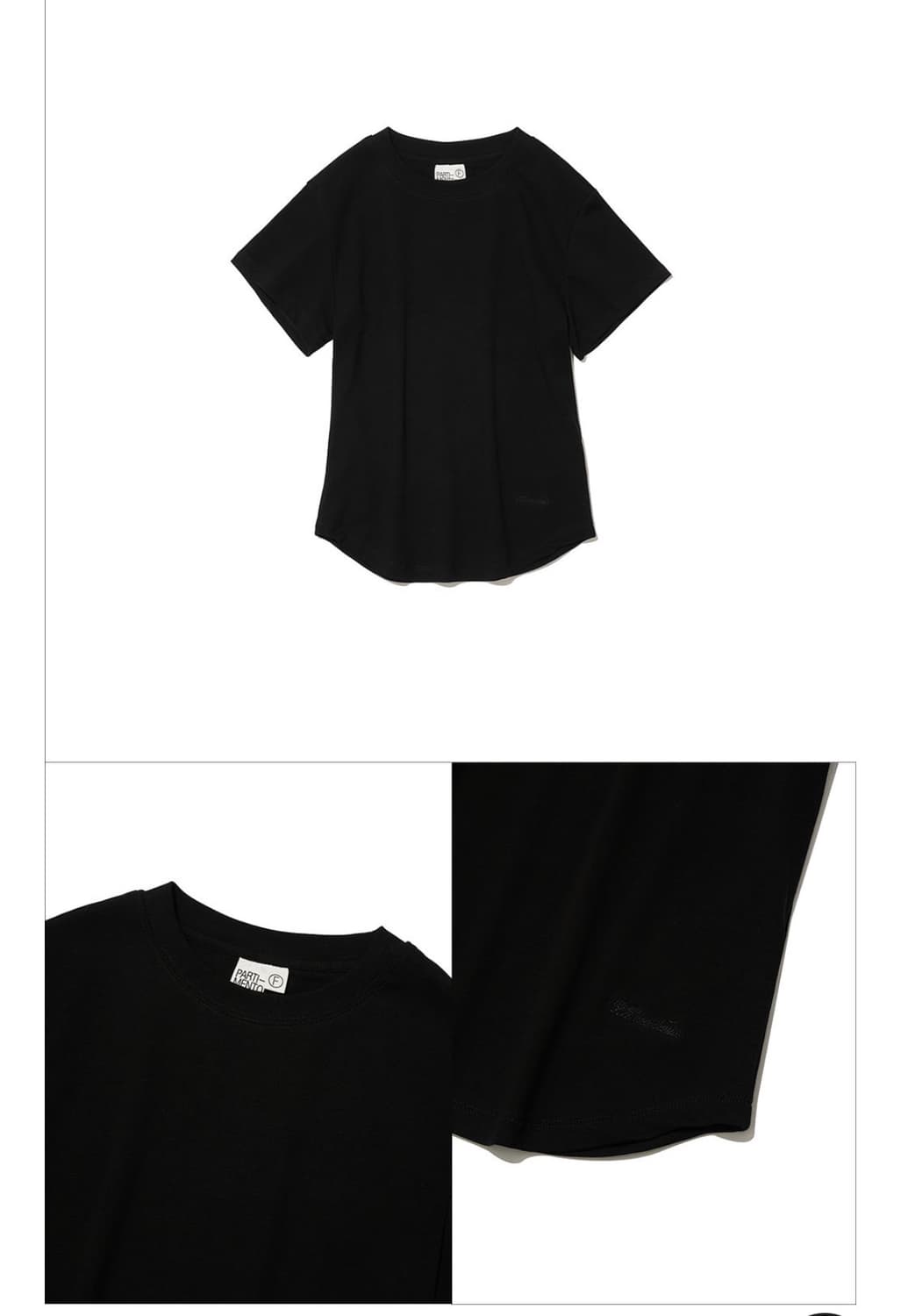 새상품 파르티멘토 우먼 반팔 블랙 PW 90s SHORT SLEEVE T 상품이미지2