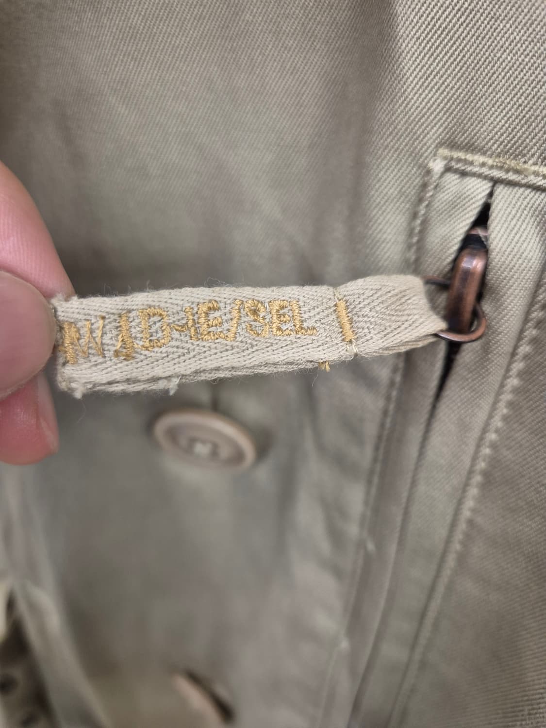 디젤 트렌치코트 베이지 상품이미지7