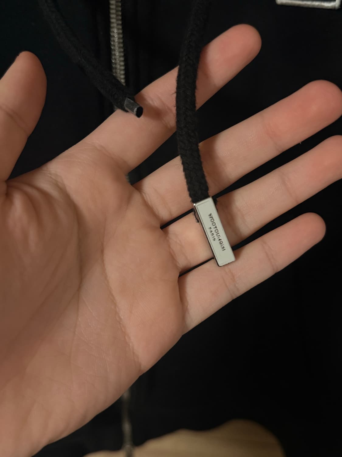 우영미 백로고 후드집업 블랙  상품이미지7