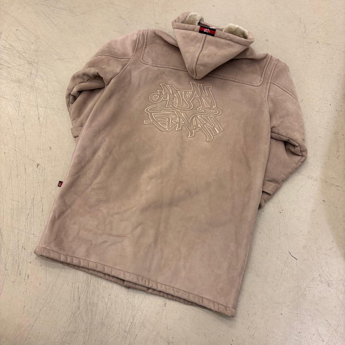 마자플라바 올드스쿨 빅로고 스웨이드 롱코트 상품이미지3