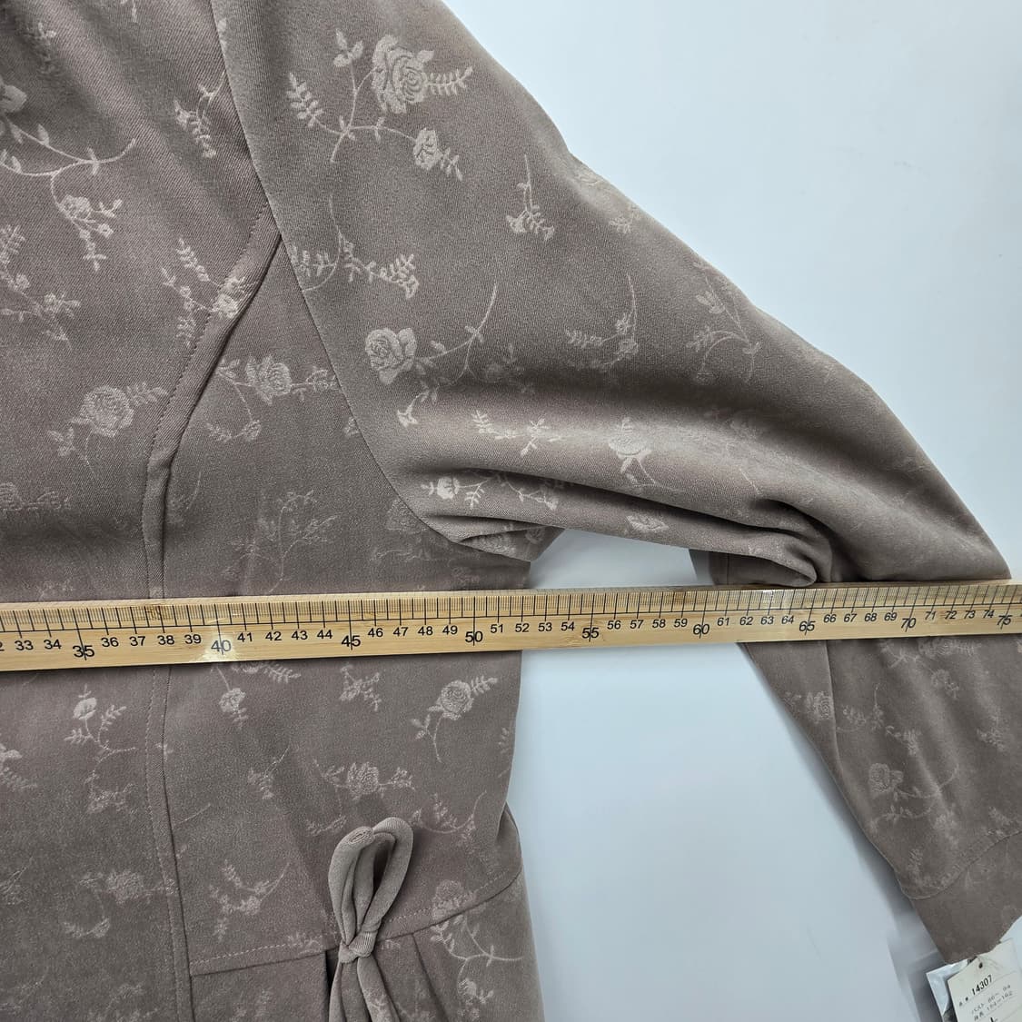 잔잔한 플라워 감성 자켓/ 여리핏 리본 디테일 상품이미지5