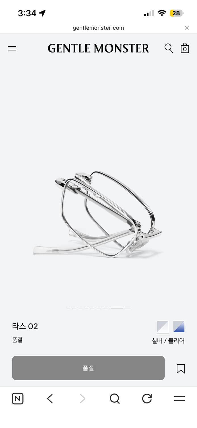 카리나 콜라보)젠틀몬스터 타스 02 상품이미지1