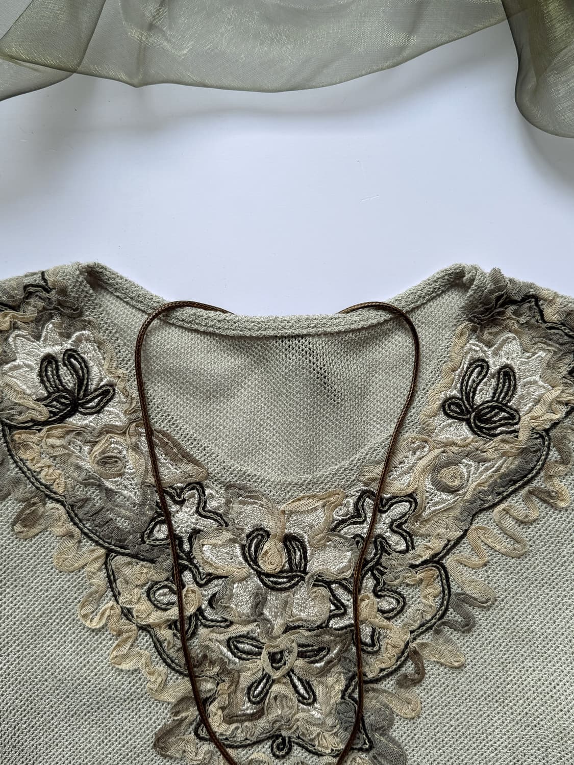 Crochet Floral Lace Top 0313 상품이미지2