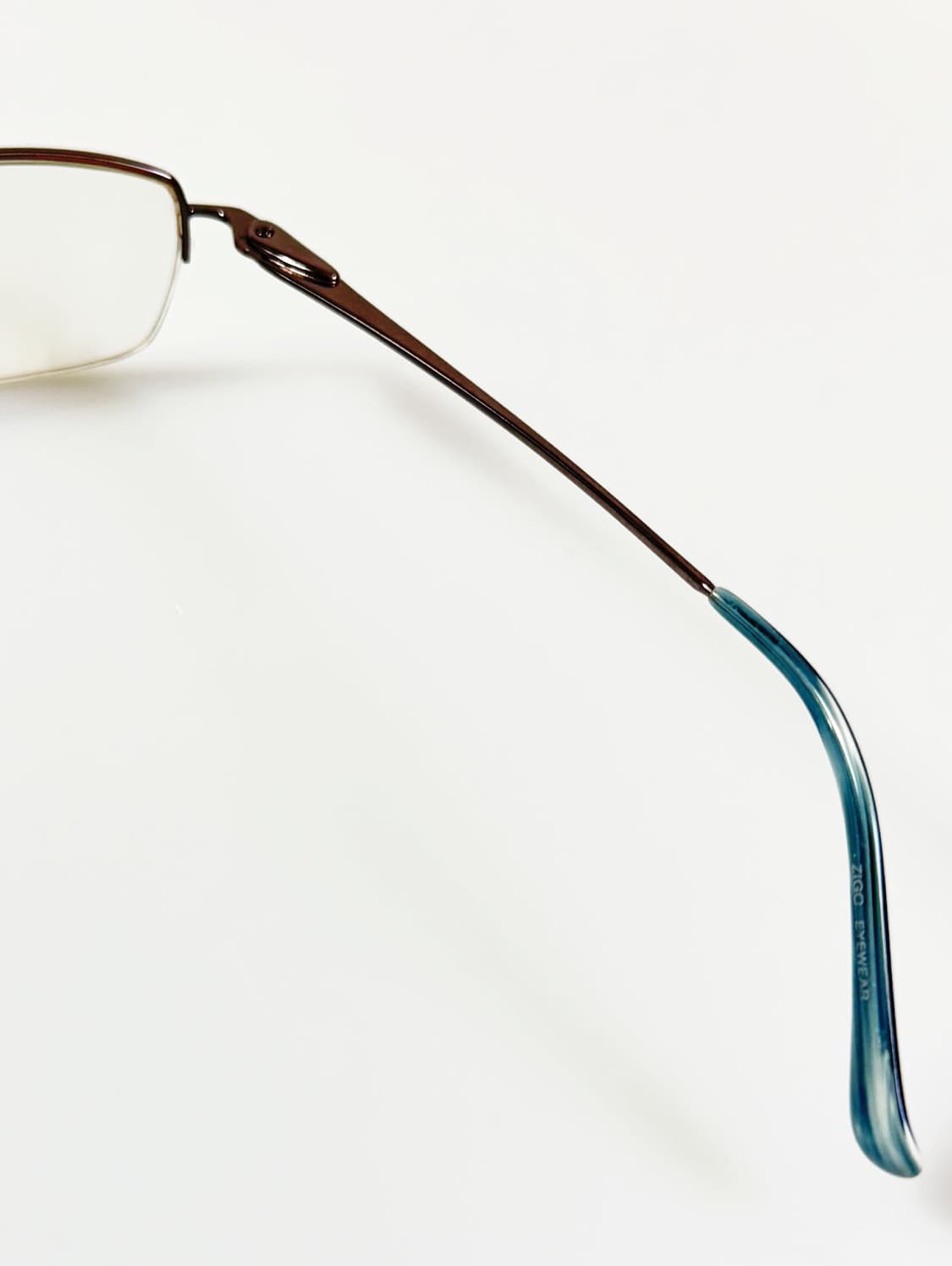 ZIGO 반무테 스퀘어 메탈 프레임 빈티지 안경 상품이미지6