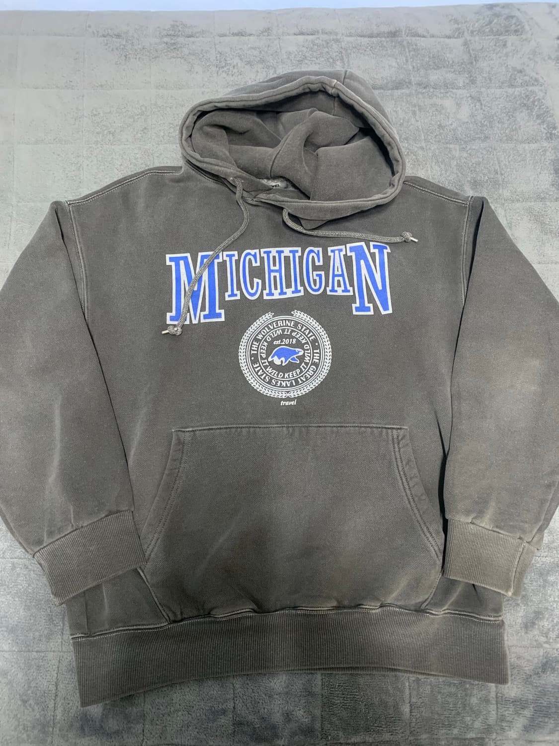 트래블 미시간 울버린 후드티 M 상품이미지1
