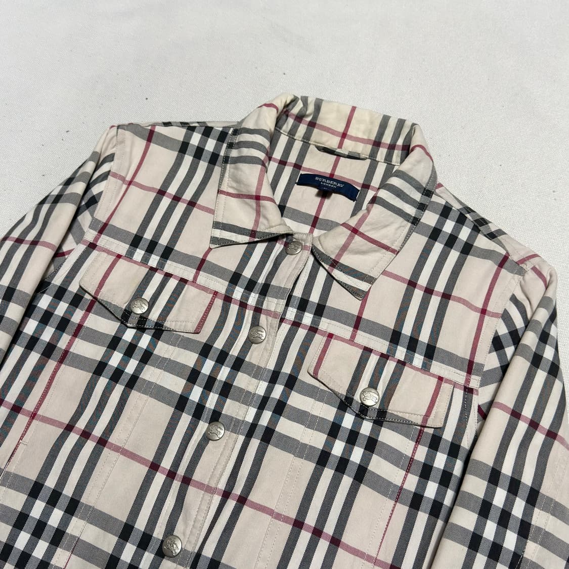 L 버버리 노바체크 여성용 트러거 자켓 상품이미지1