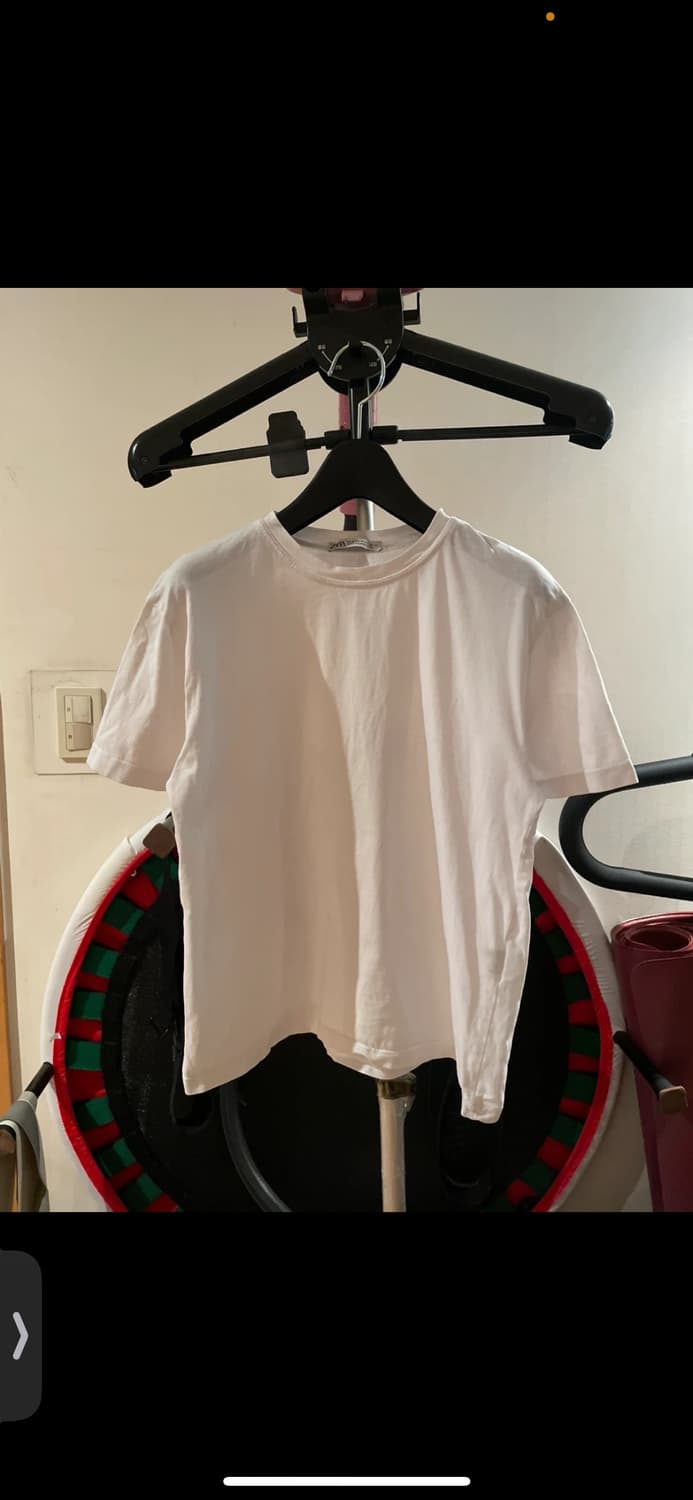 Zara 자라 무지 반팔 티셔츠 무지티 화이트 상품이미지1