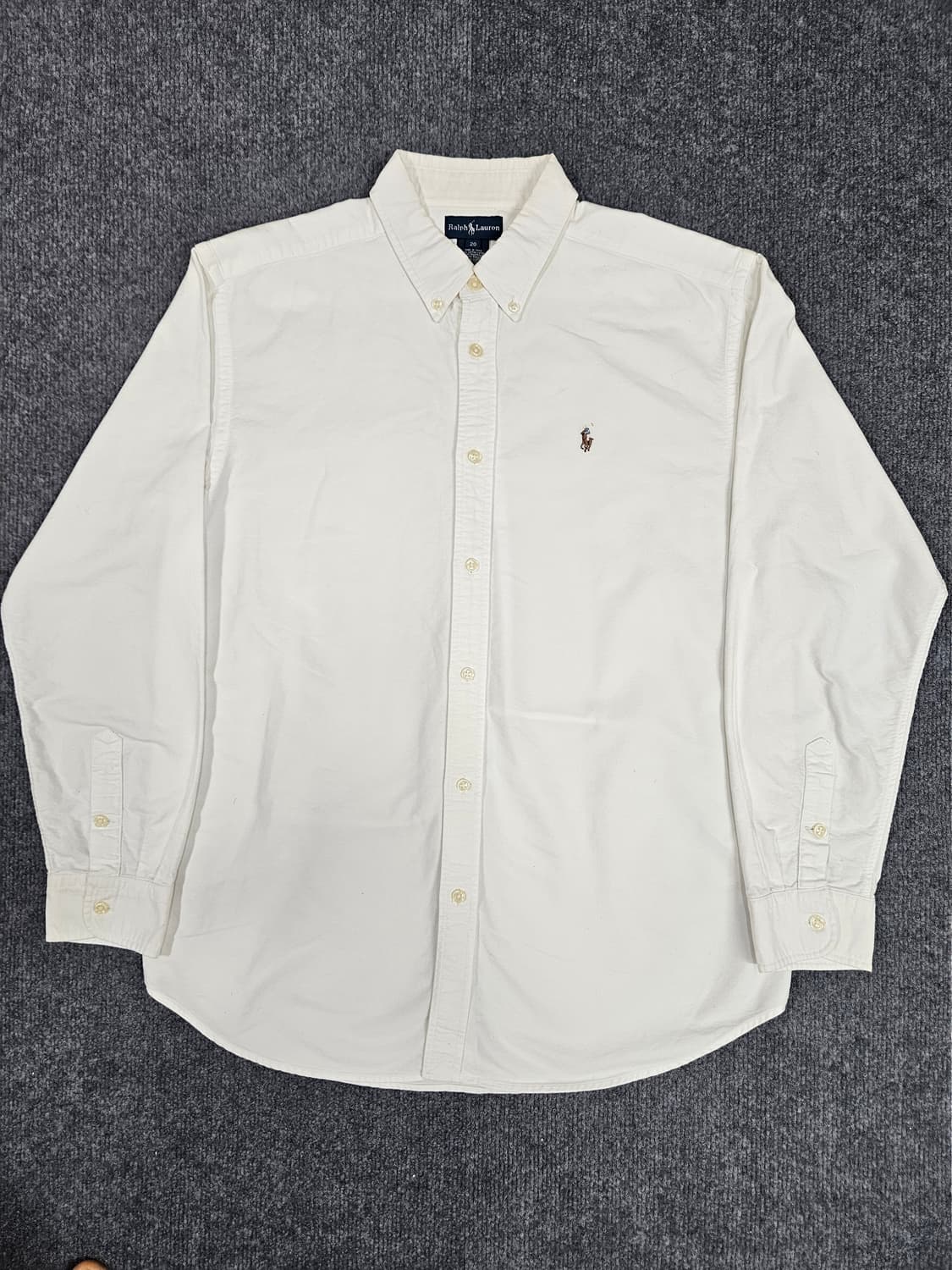 폴로 랄프로렌 여성 화이트 옥스포드 일자핏(급처) 상품이미지1