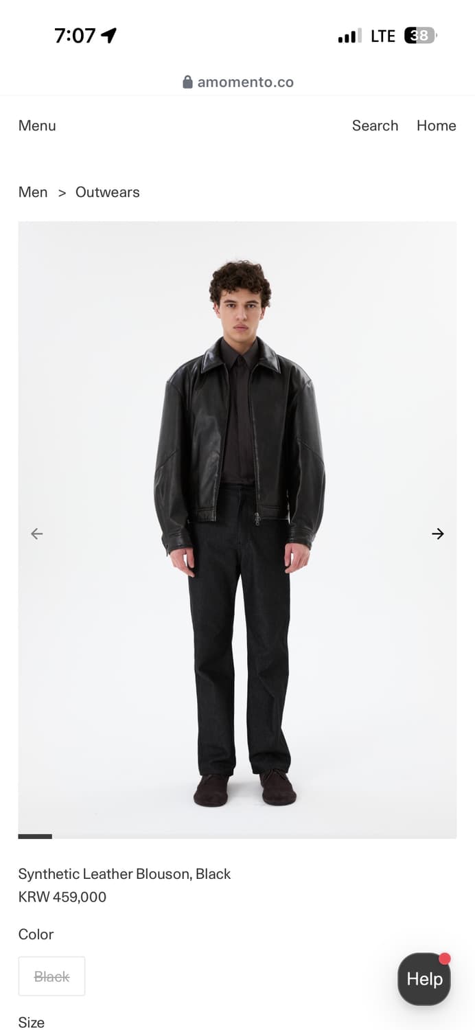 구매) 아모멘토 레더자켓 상품이미지1