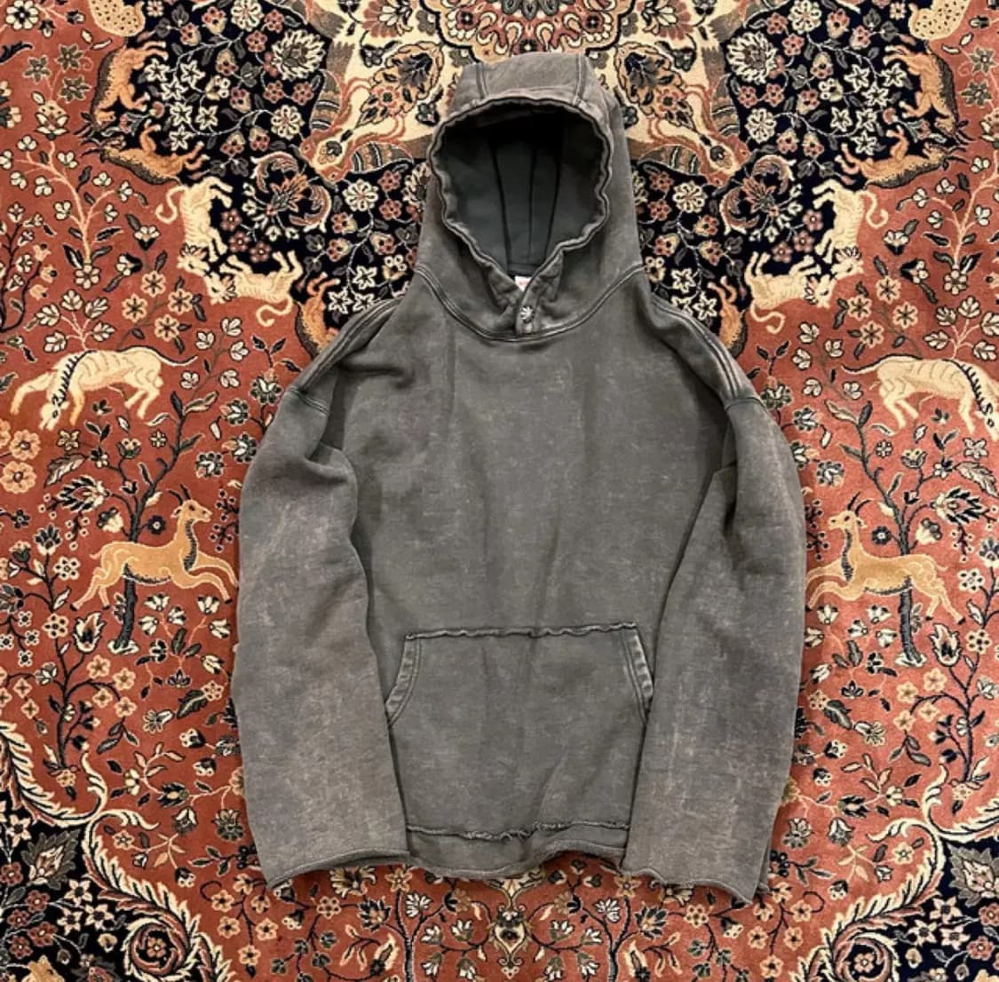 [XL] 블랙아웃 후드 그레이 상품이미지1