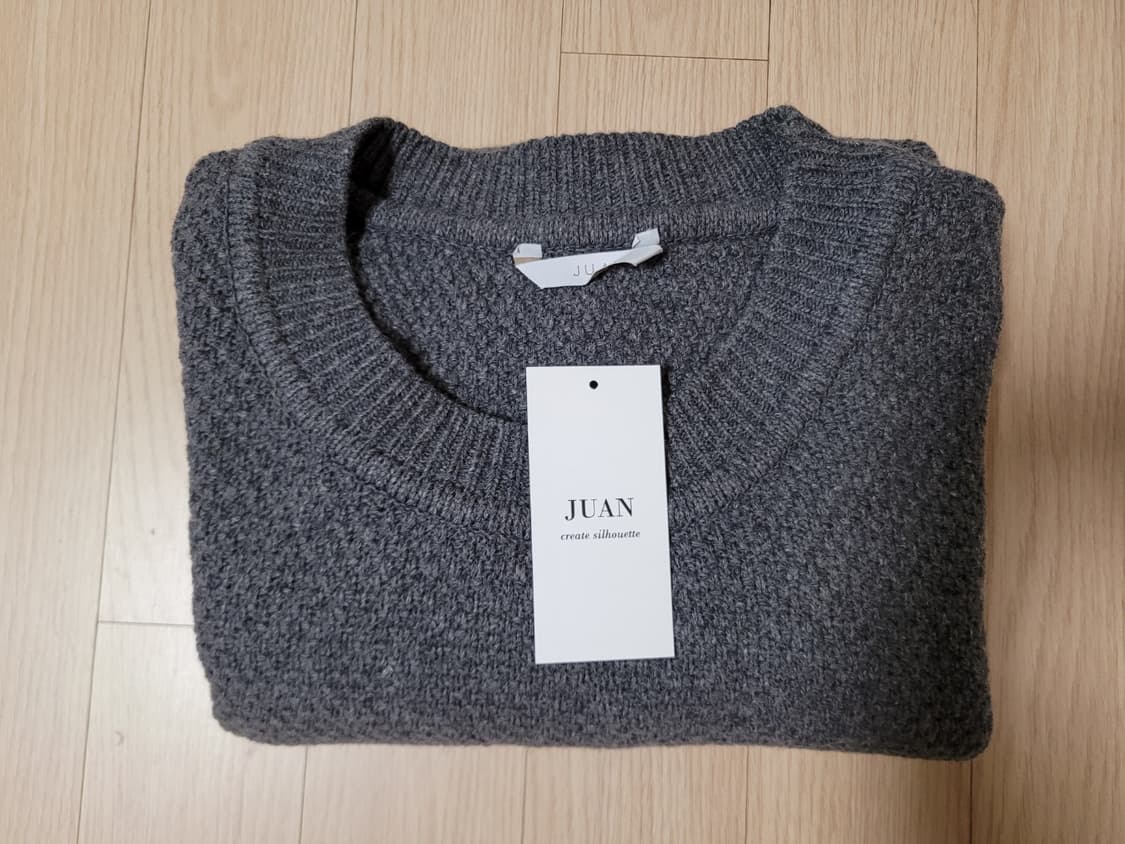 주앙옴므 차콜 울 니트 L사이즈 상품이미지2