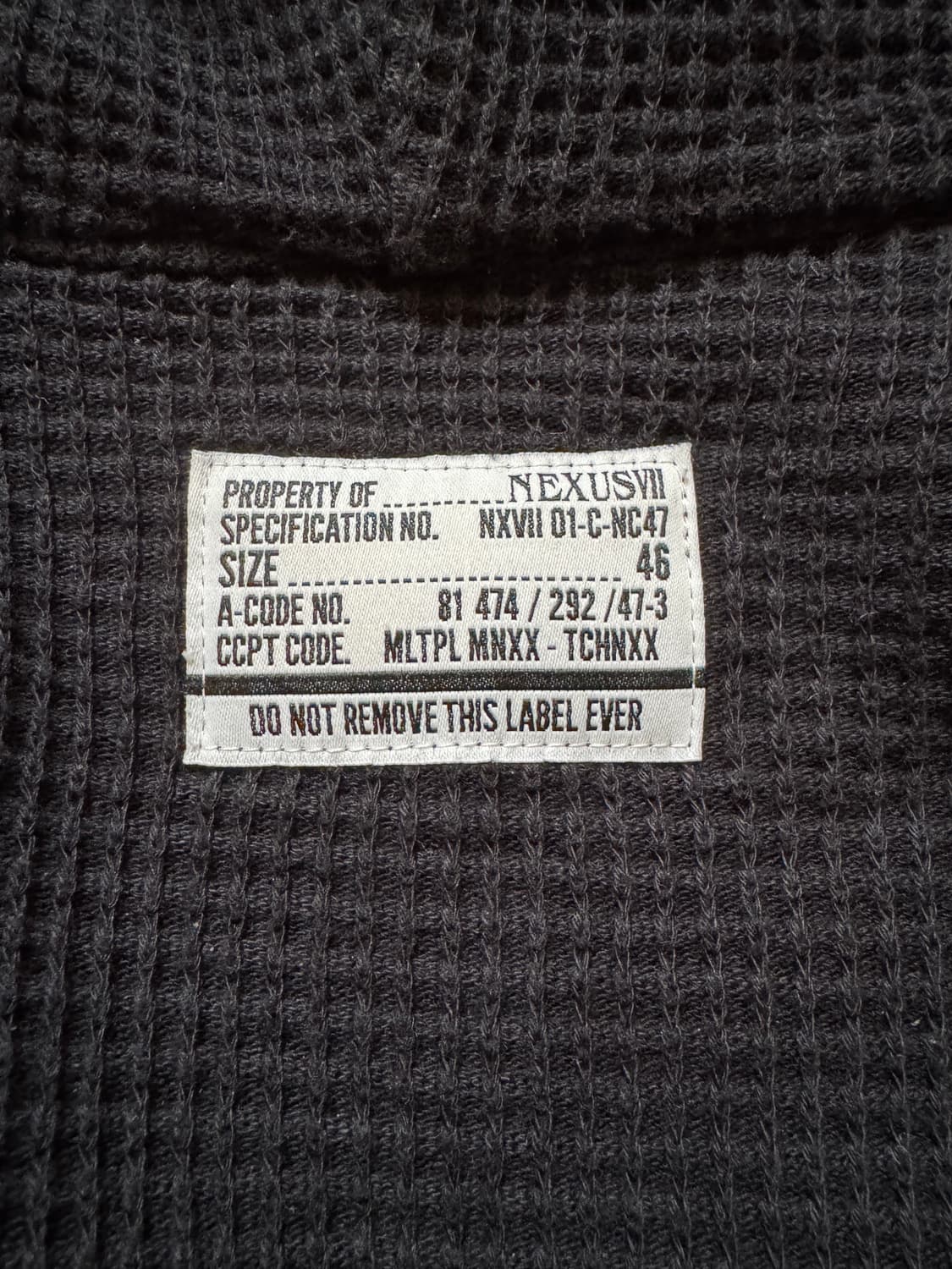 넥서스세븐 써멀 스웻 후디 집업 상품이미지5