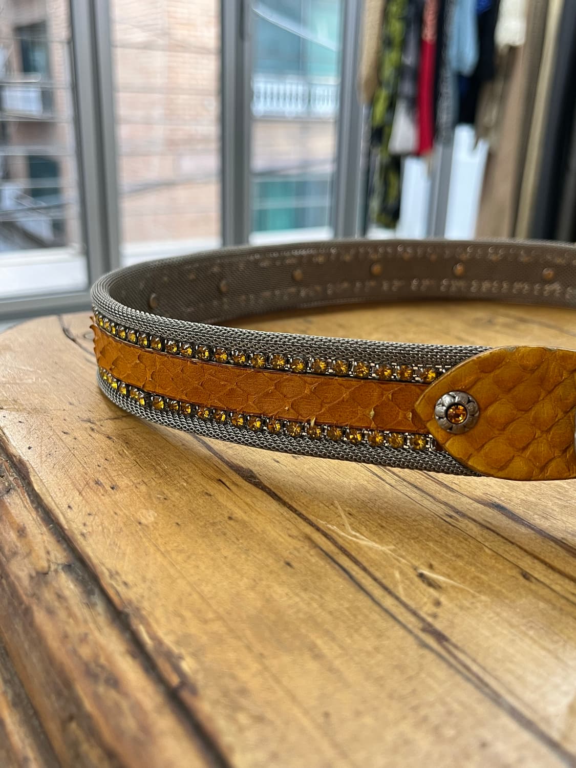 NANNI snake leather belt (made in ITALY) 상품이미지4