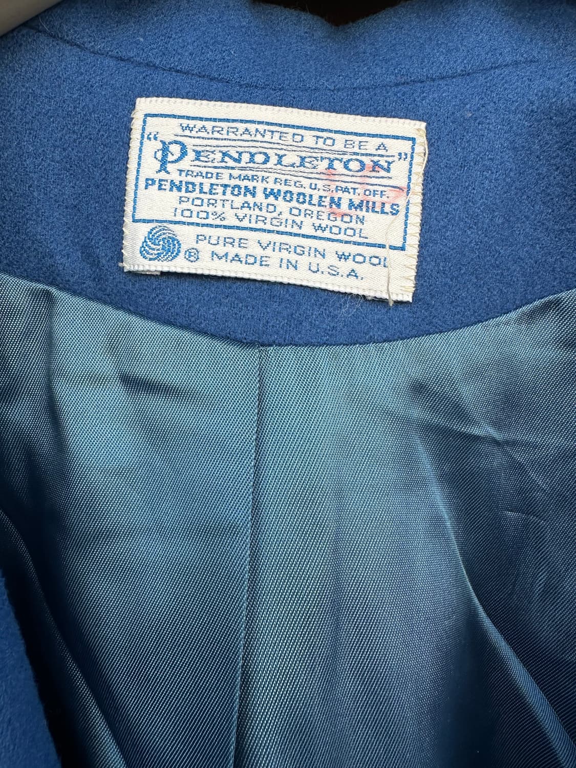 코발트 블루 컬러의 펜들턴(Pendleton) 울 자켓 상품이미지3