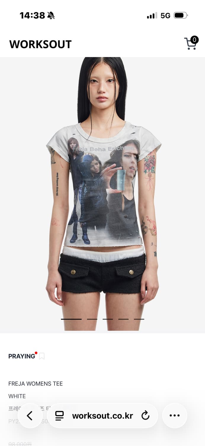 Praying 프레잉 FREJA WOMENS TEE  상품이미지1