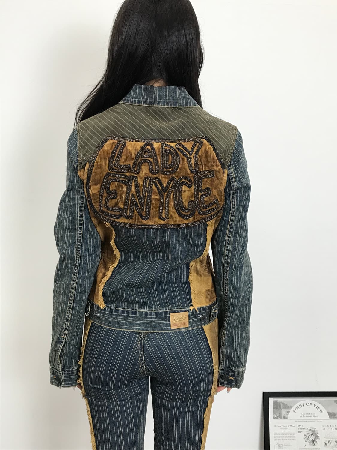 Y2K Lady Enyce Denim Set Slim Bootcut 상품이미지3