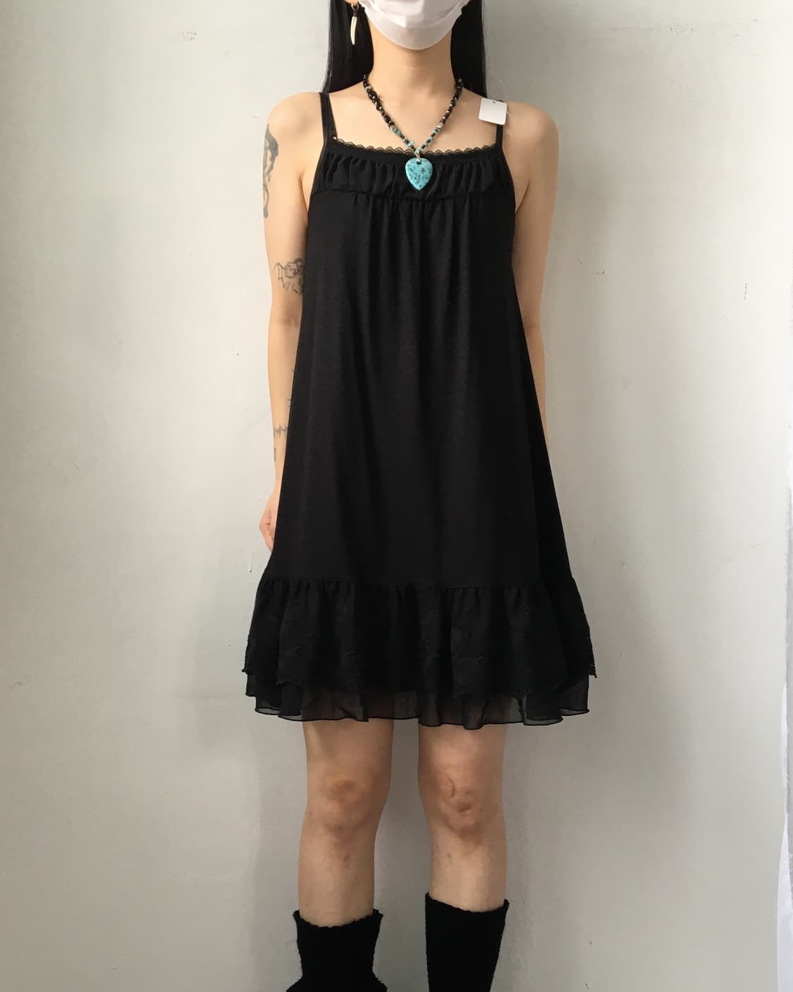 Lace point slip onepiece 상품이미지1