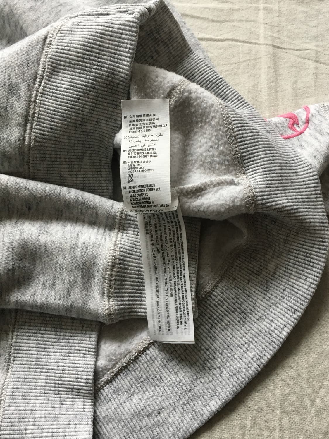 홀리스터 레인보우 자수로고 후드집업 상품이미지6