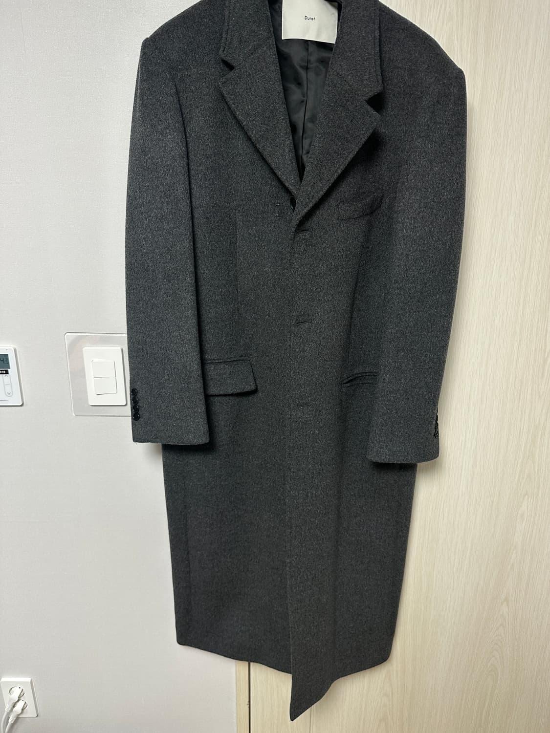 던스트 캐시미어 코트 차콜그레이 XL 판매 상품이미지2