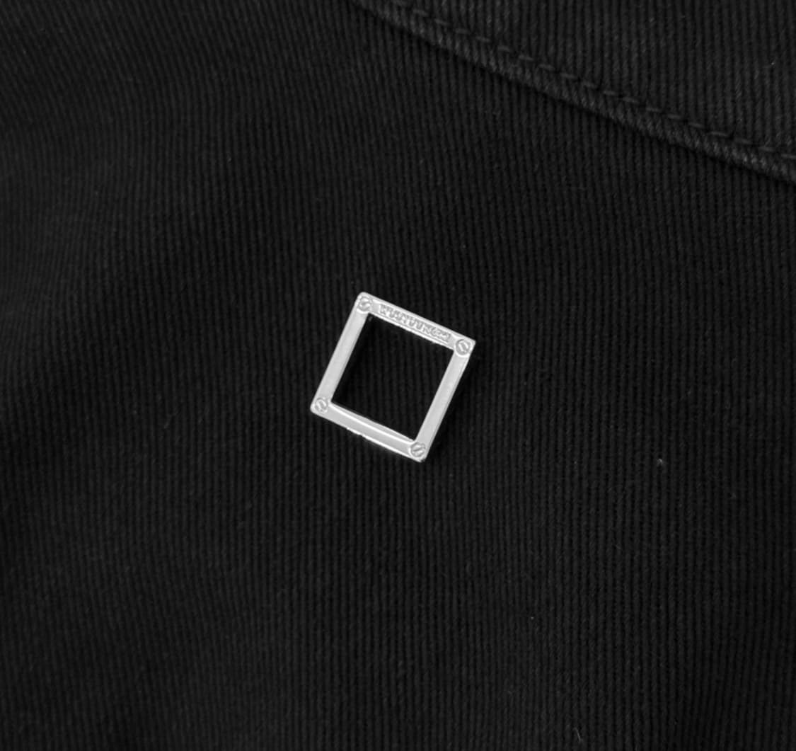 [48] 우영미 남성 22fw 하이넥 데님 봄버 점퍼 자켓 블랙 상품이미지6