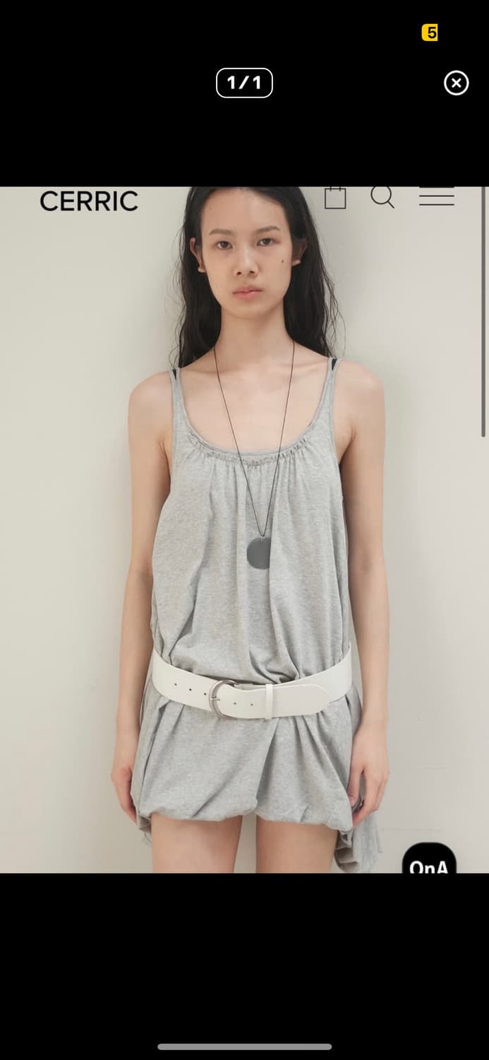 세릭 벌룬 원피스 그레이 상품이미지1