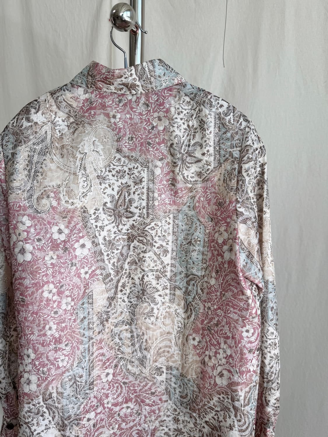 페이즐리 플리워 패턴 셔츠 상품이미지6