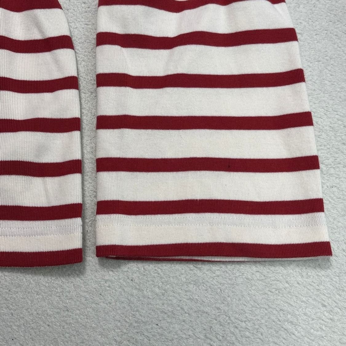 COS 레드 화이트 스트라이프 보트넥 긴팔 티셔츠 L 상품이미지2