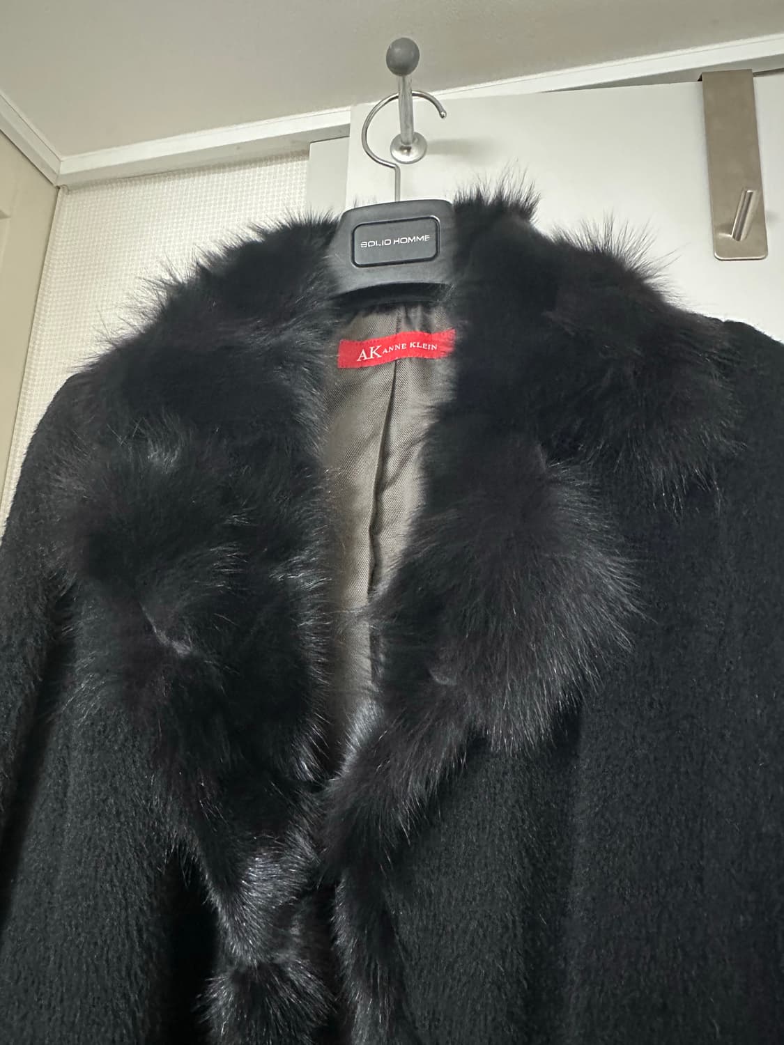 AK Anne Klein 폭스퍼 알파카 코트 판매 상품이미지2