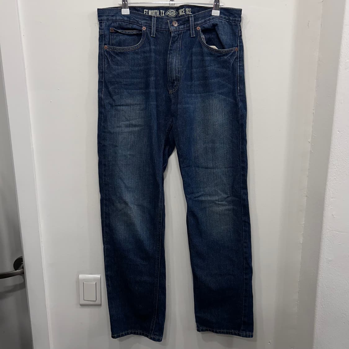 디키즈 빈티지 페이퍼택 일자핏 워싱 데님팬츠 상품이미지2