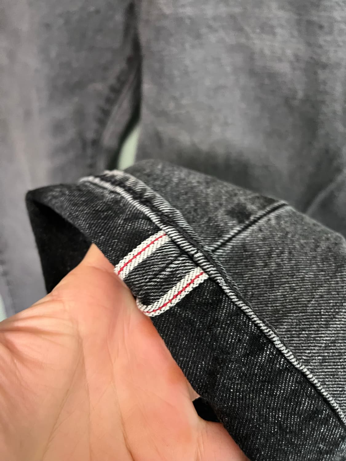 리바이스 501셀비지 32x32 Black Washed 상품이미지3