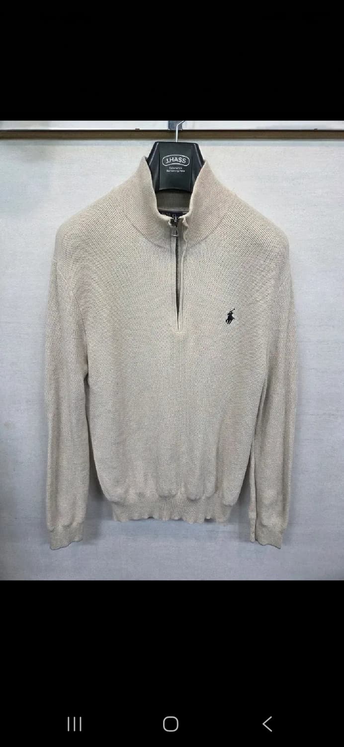 폴로랄프로렌 피마코튼 반집업 니트 긴팔 m 상품이미지1