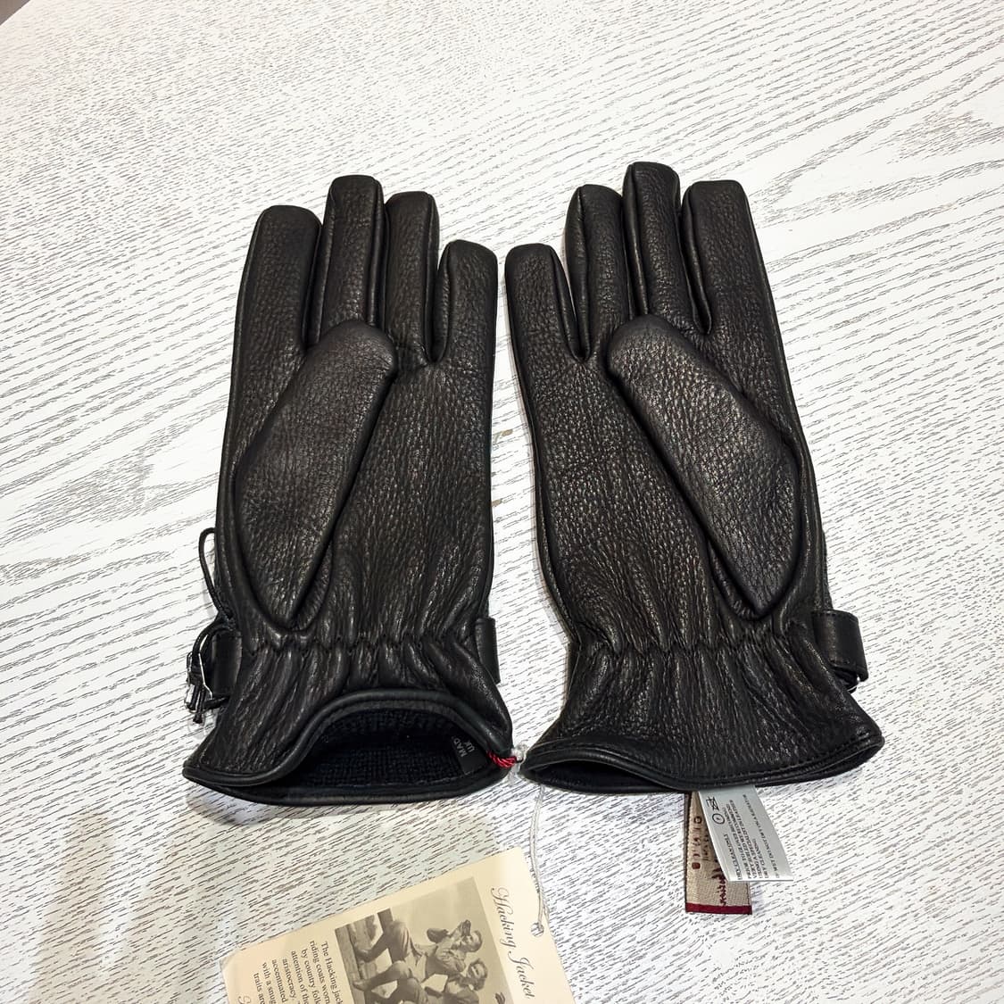 (정품/새상품) 덴츠 공용 사슴가죽 캐시미어 장갑 블랙/네이비/브라운 상품이미지3