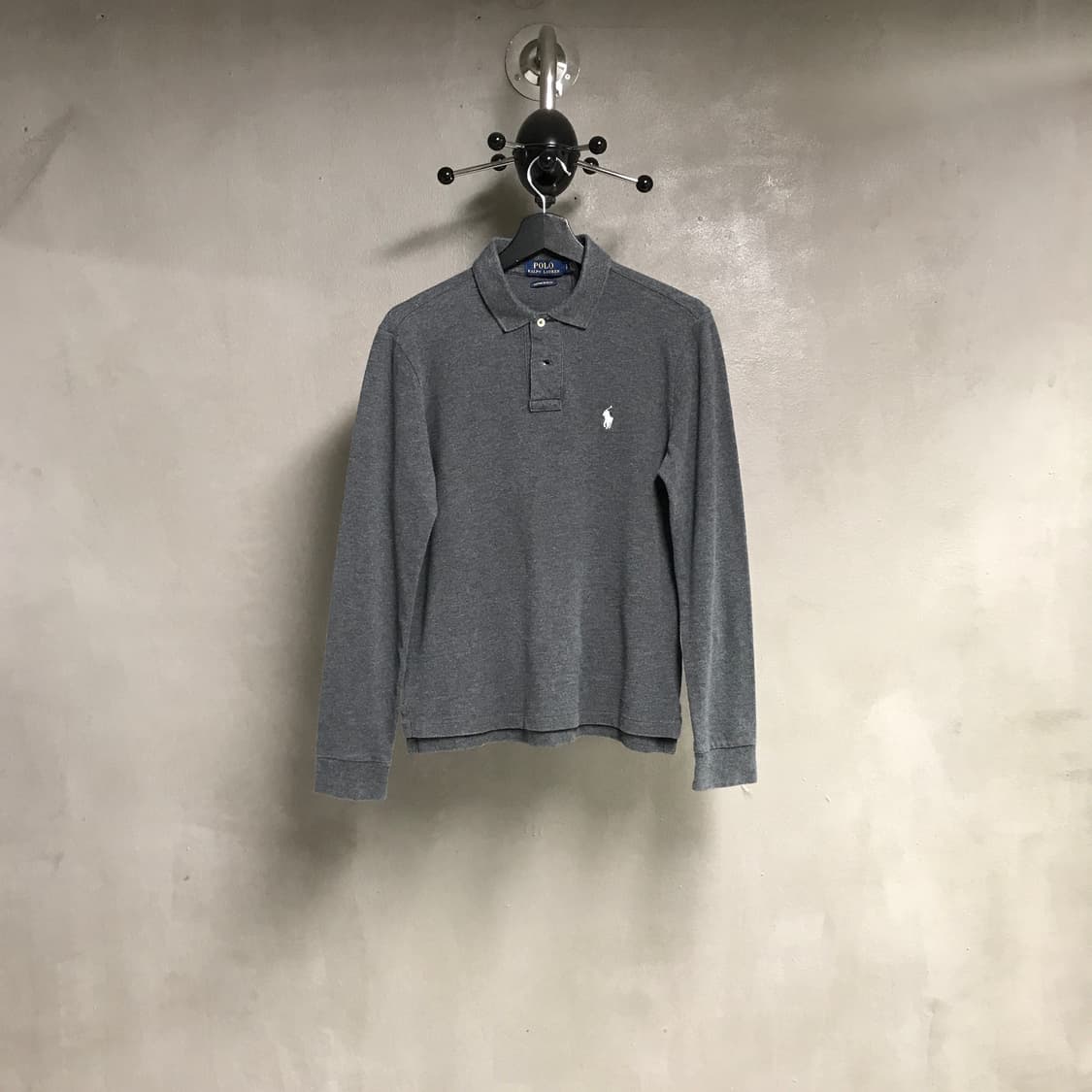 폴로 랄프로렌 PK 긴팔 카라티 차콜 S 상품이미지1