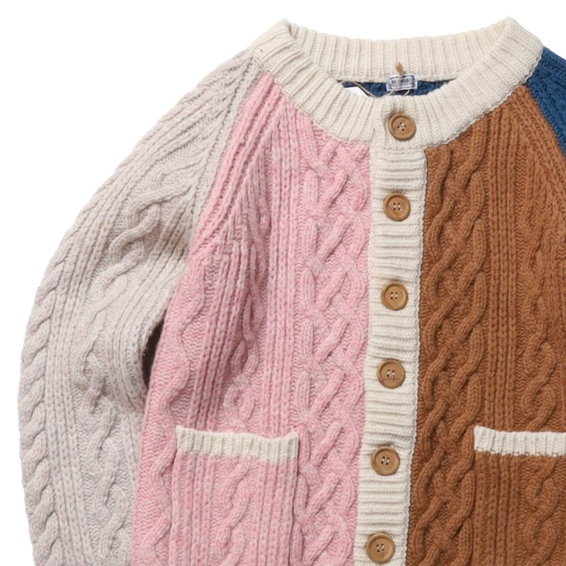 빔즈 보이 Beams Boy Wool Cable Knit Cardigan 상품이미지2
