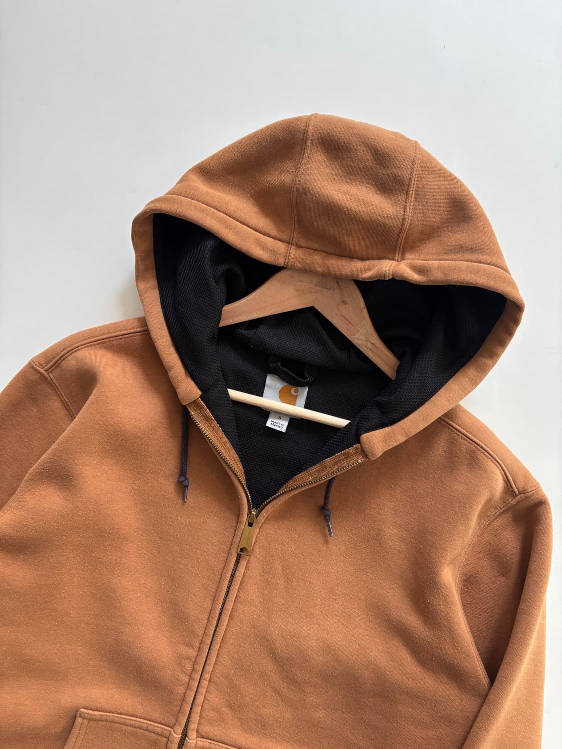 Carhartt 칼하트 써멀 된장 컬러 후드집업 상품이미지5