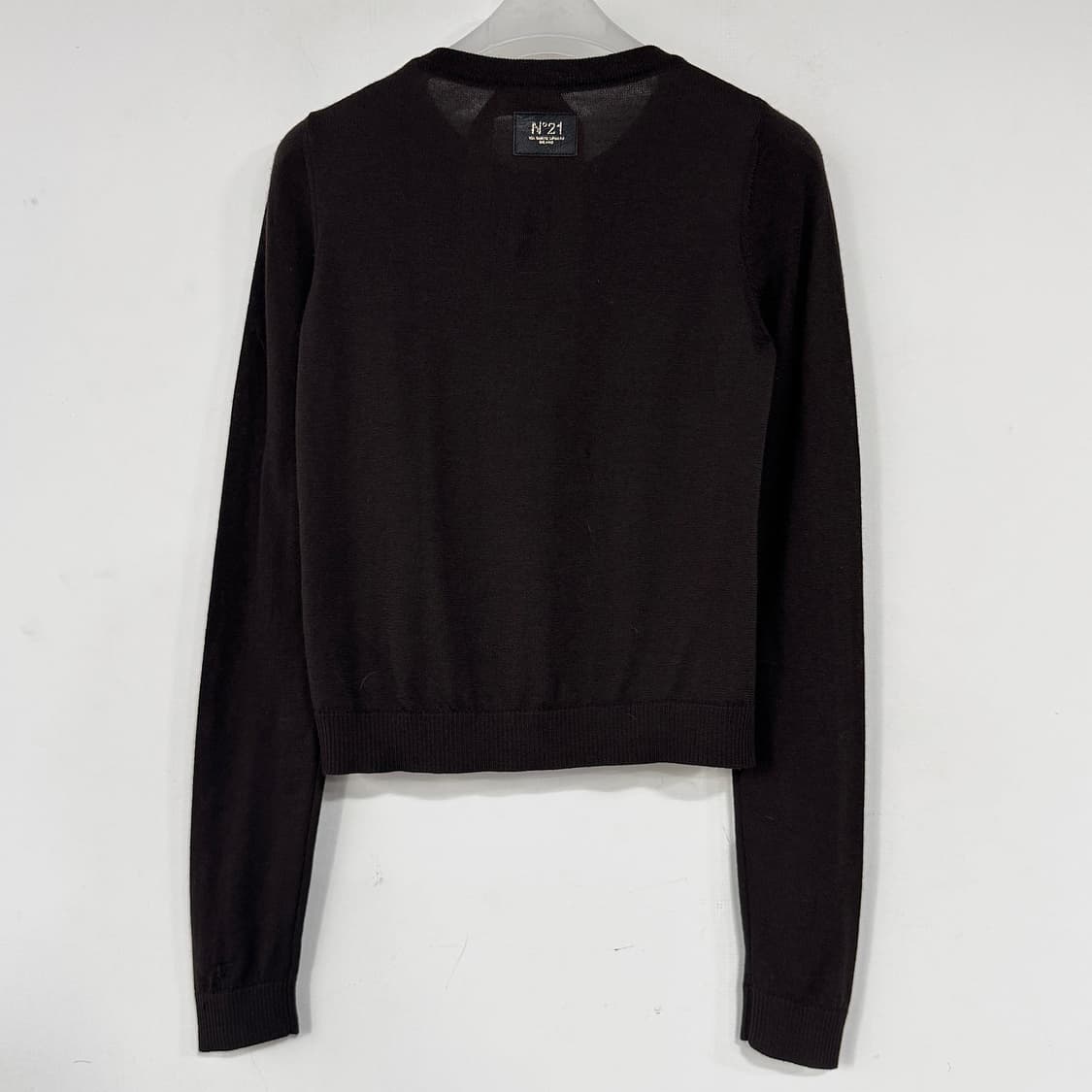 N21 22 크루넥 울 니트 가디건 상품이미지5