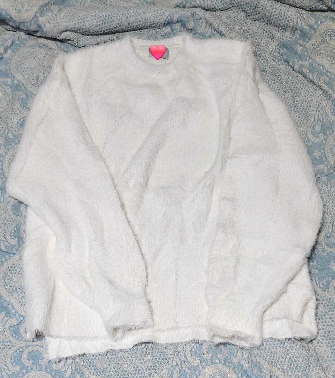 [Free] 클로원 앙고라 워머니트(울니트) 화이트 상품이미지1