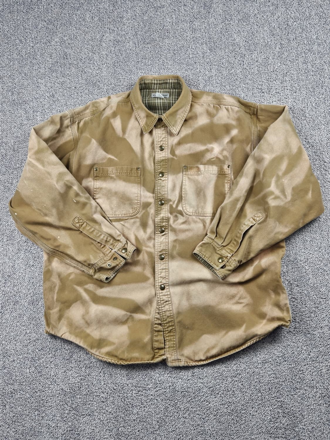 칼하트 다잉 워시드 워크 셔츠 자켓 ( XL ) / 9919 상품이미지2