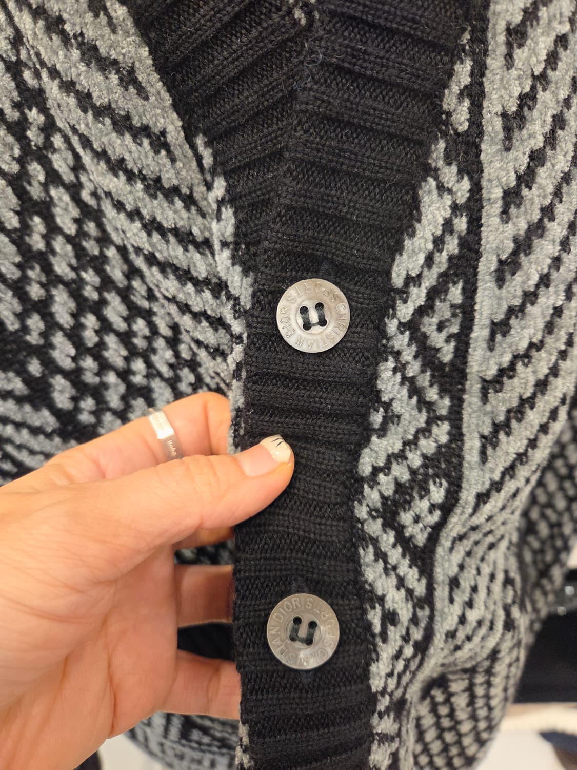 크리스찬디올 무슈 스포츠 울 니트 가디건 상품이미지5