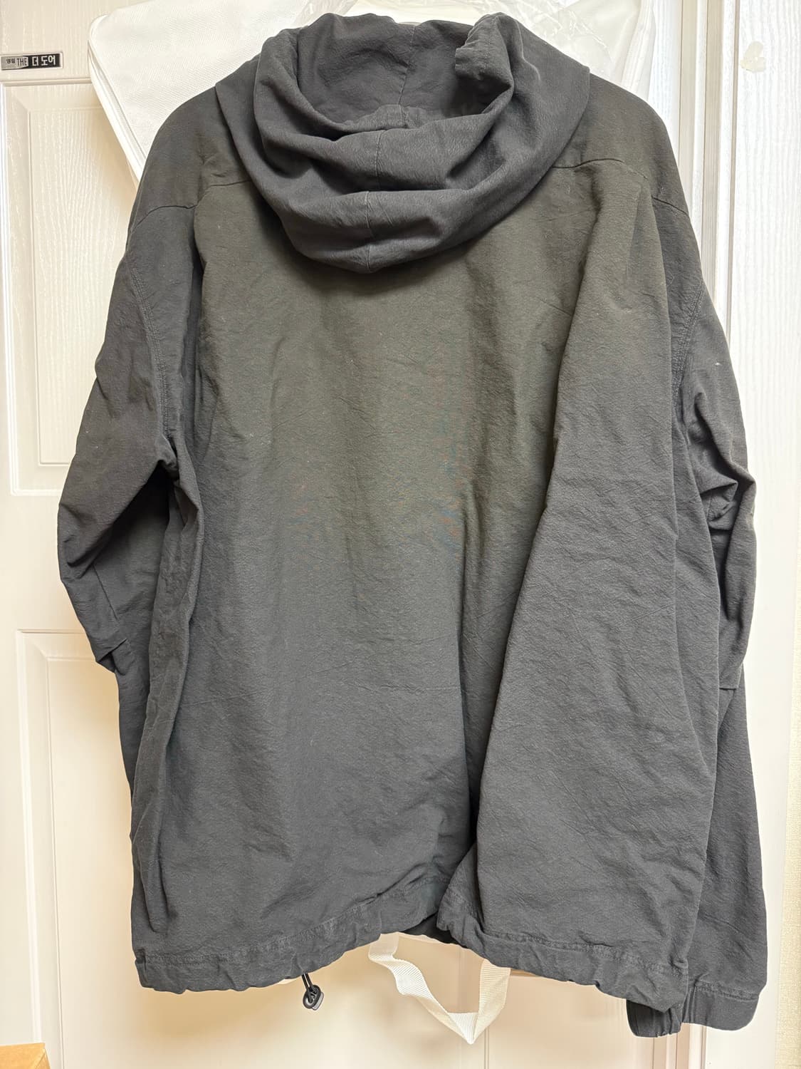 폴리테루 집 후디 파카 유즈드 블랙 3팝니다 상품이미지2