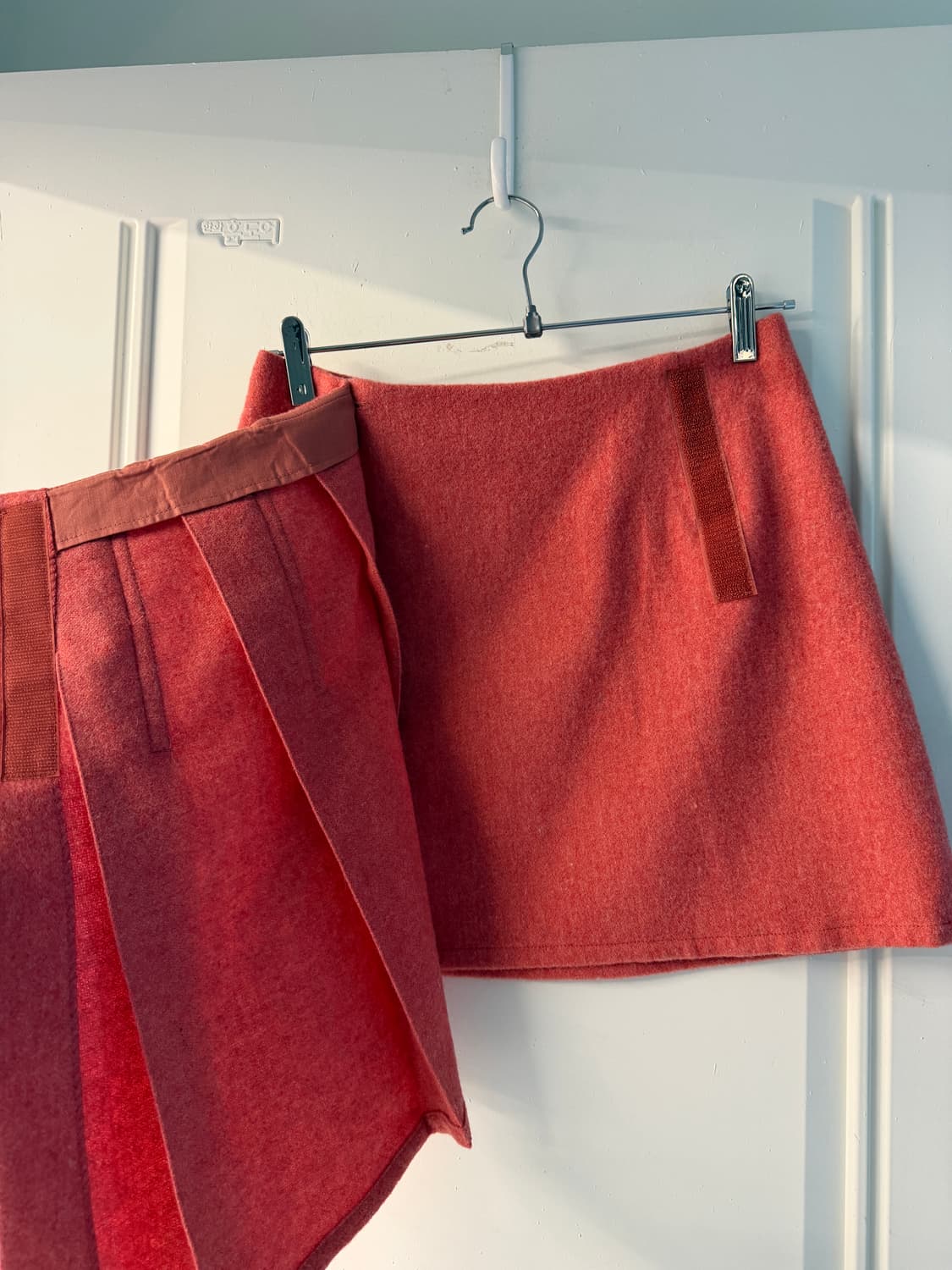 일본빈티지 핀턱 언발 랩스커트 상품이미지7