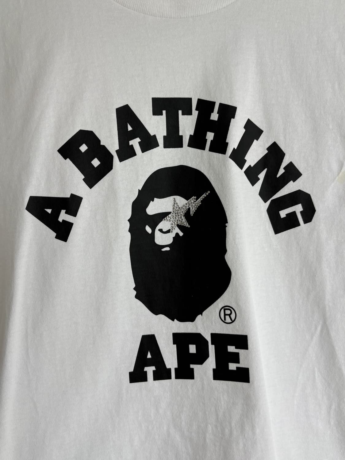 베이프 큐빅 화이트 티셔츠 S 상품이미지2