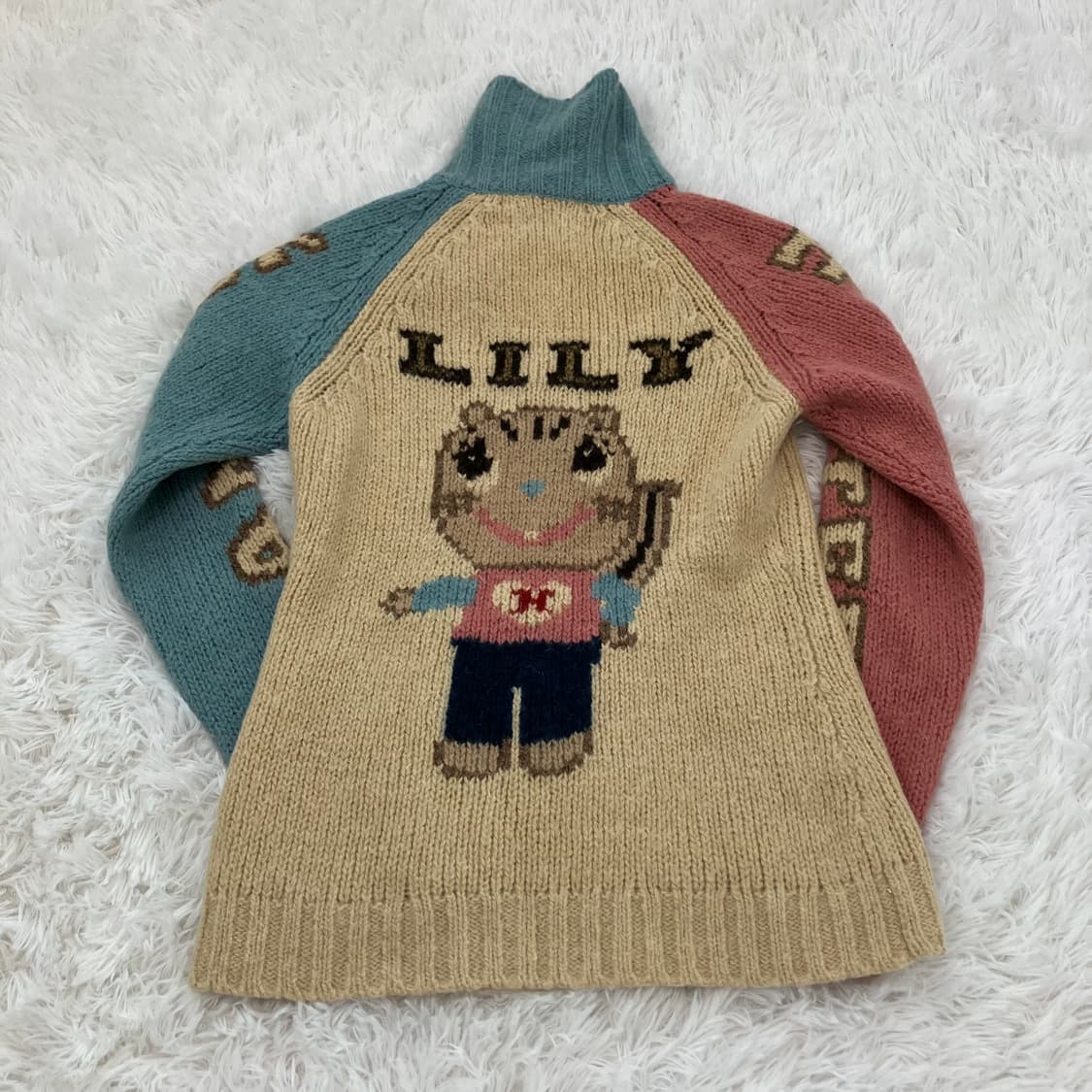 빈티지 히스테리글래머 릴리 니트 집업 코위찬 y2k 스트릿 갸루 펑키 상품이미지1